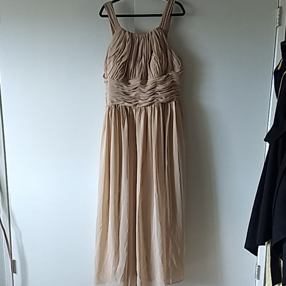 Gold bridesmaid dress